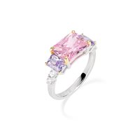 Anello Amen Donna Cocktail in Argento Zircone RCK3REBROLIZ-16 - RCK3REBROLIZ-16